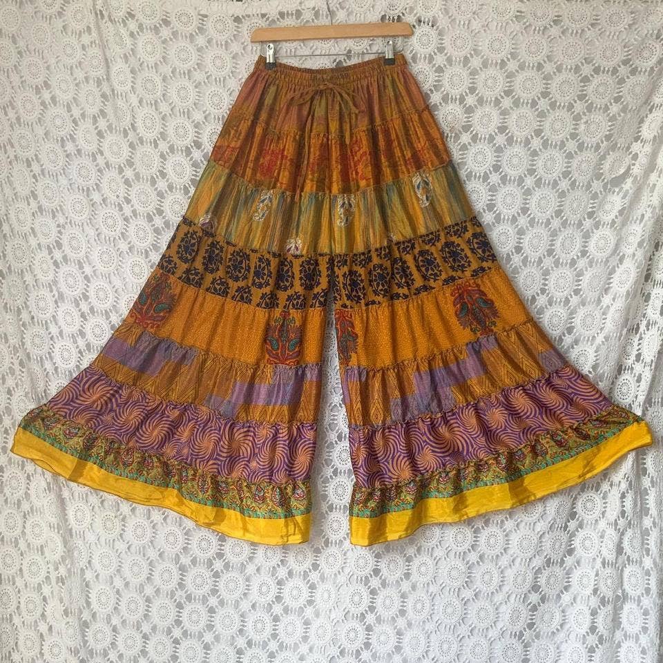 Kaohinani – wholesale Pants – Women's – Recycled Sari Palazzo Pants
2