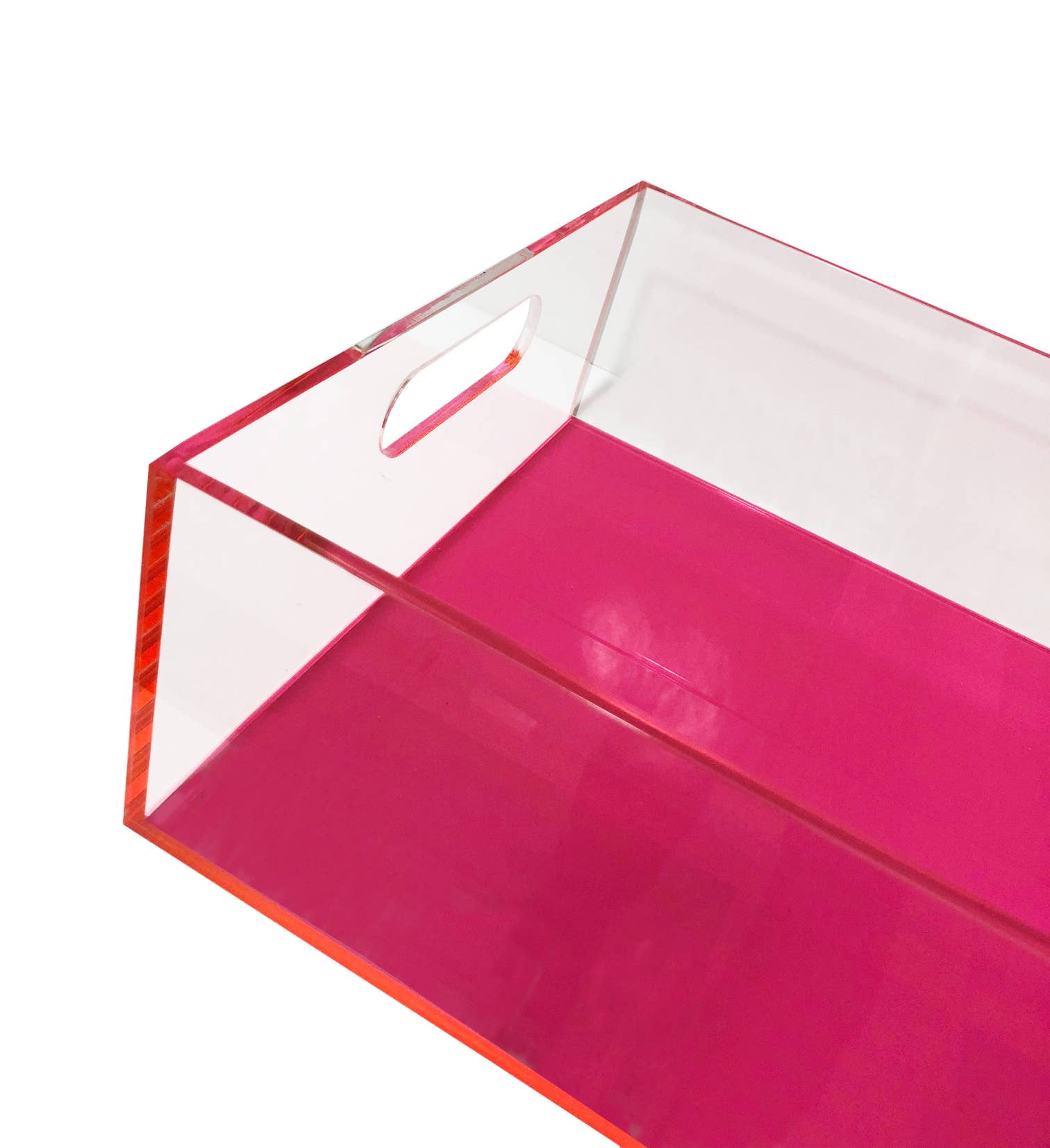 Decorium Living – wholesale Skrivbordsorganisatör – Neonfärgad förvaringsbox i lucite5