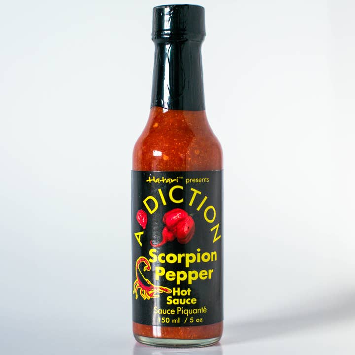 Hungry Volcano - Venta al por mayor Salsas picantes - Salsa picante Addiction Scorpion Pepper