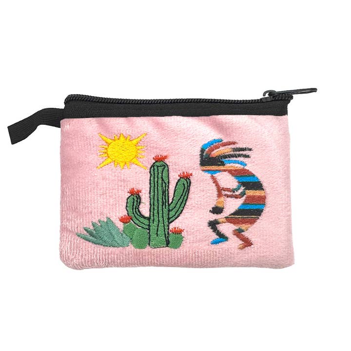 Pichincha - Vente Porte-monnaie – femme - Pochette Porte-Monnaie Brodée Cactus du Désert Équatorien1