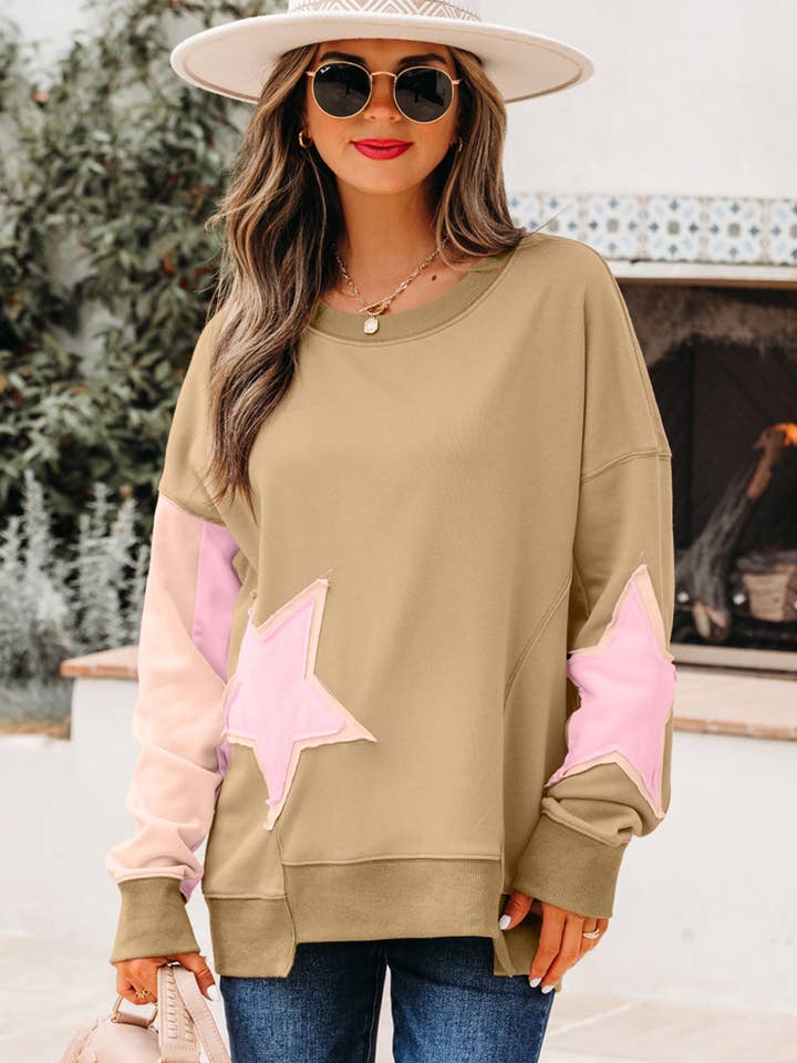 Bern Hem Drop Shoulder Sweatshirt for wholesale by Poppy Lee Lane