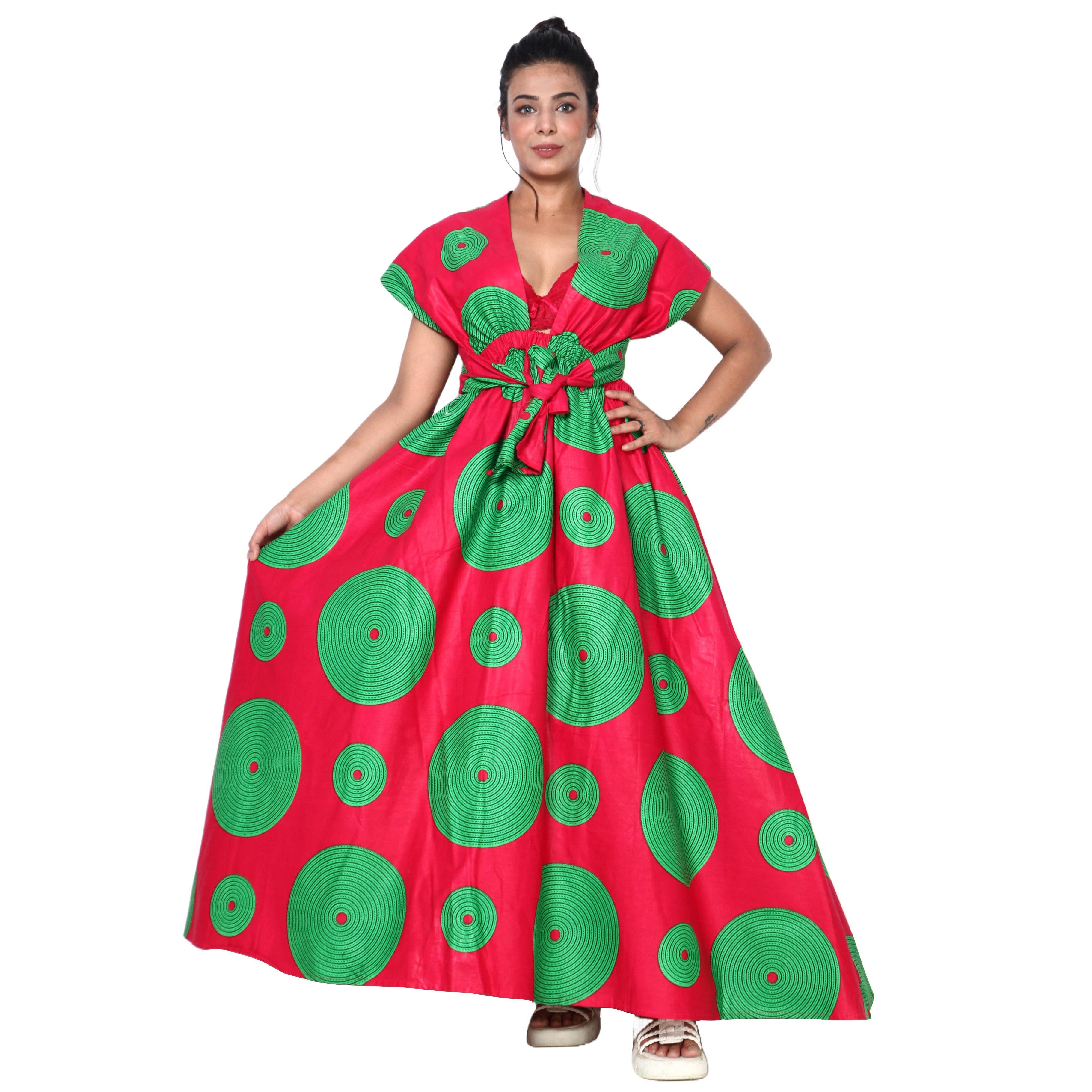 African Stars - Wholesale Dress - Women's - Women's Multi Way Style Maxi Dress -- FI-68L10