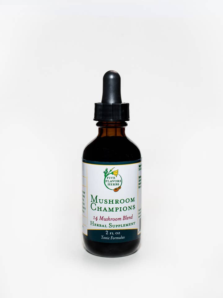 Mushroom Champion - Mushroom Blend Tincture for wholesale by Five Flavors Herbs