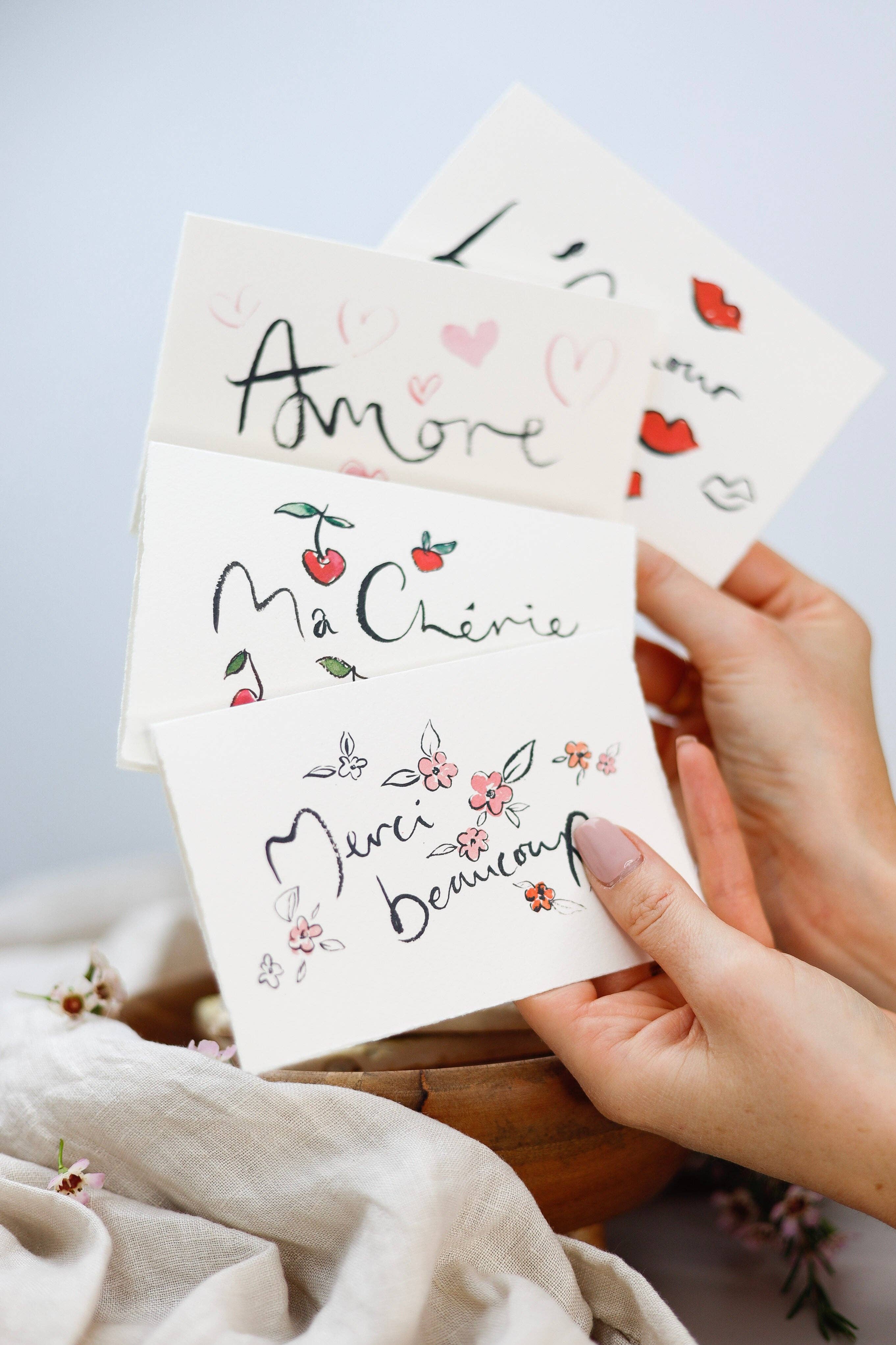 Sophie Amelia Creates - Wholesale Everyday Greeting Card - Ma Chérie - French inspired card2