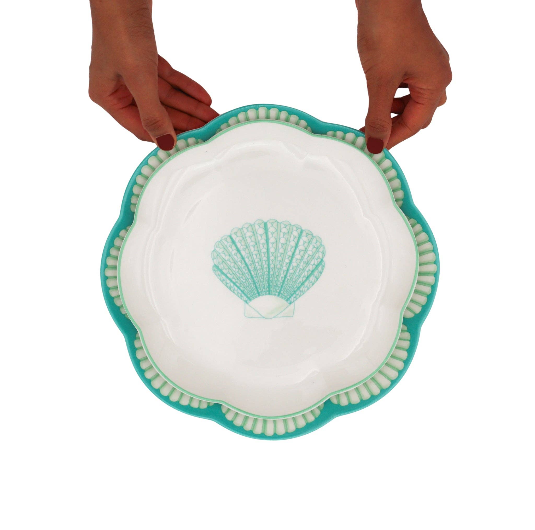 Ro’Table NYC – wholesale Dinner plate – Balearic Blu Dinner Plate - Set of 4 (+1 Bonus Plate)5