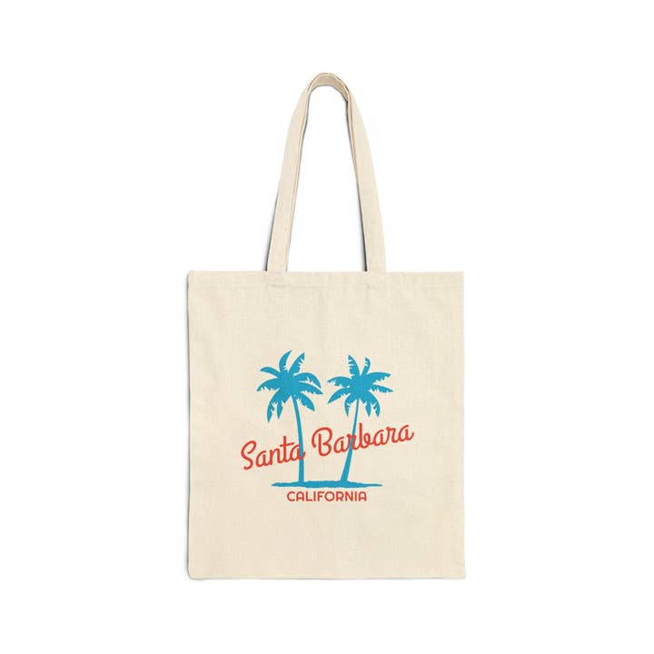 Hey Mountains - Wholesale Tote Bag - Unisex - Santa Barbara, California, Cotton Canvas Santa Barbara Tote