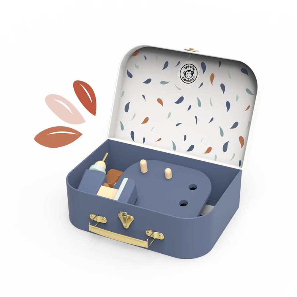 BTL Diffusion UK LTD – wholesale Wood toy – Child – Speedy Monkey Workbench suitcase3