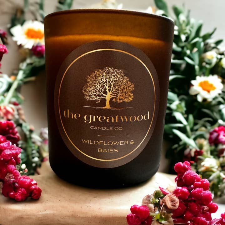 Wildflower & Baies 30cl Candle for wholesale by The Greatwood Candle Co.