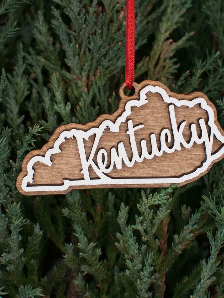 Kentucky Christmas Ornament for wholesale by The Little Ornament Shop