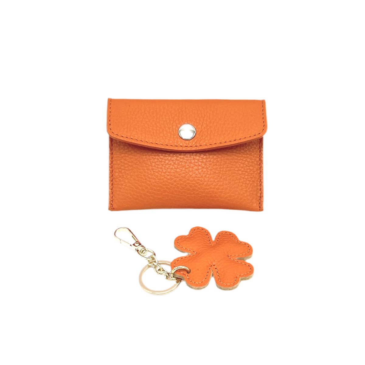 Suie Valentini srl - Wholesale Keychain - Women's - Set leather key chain and card holder, Made in Italy, SET01