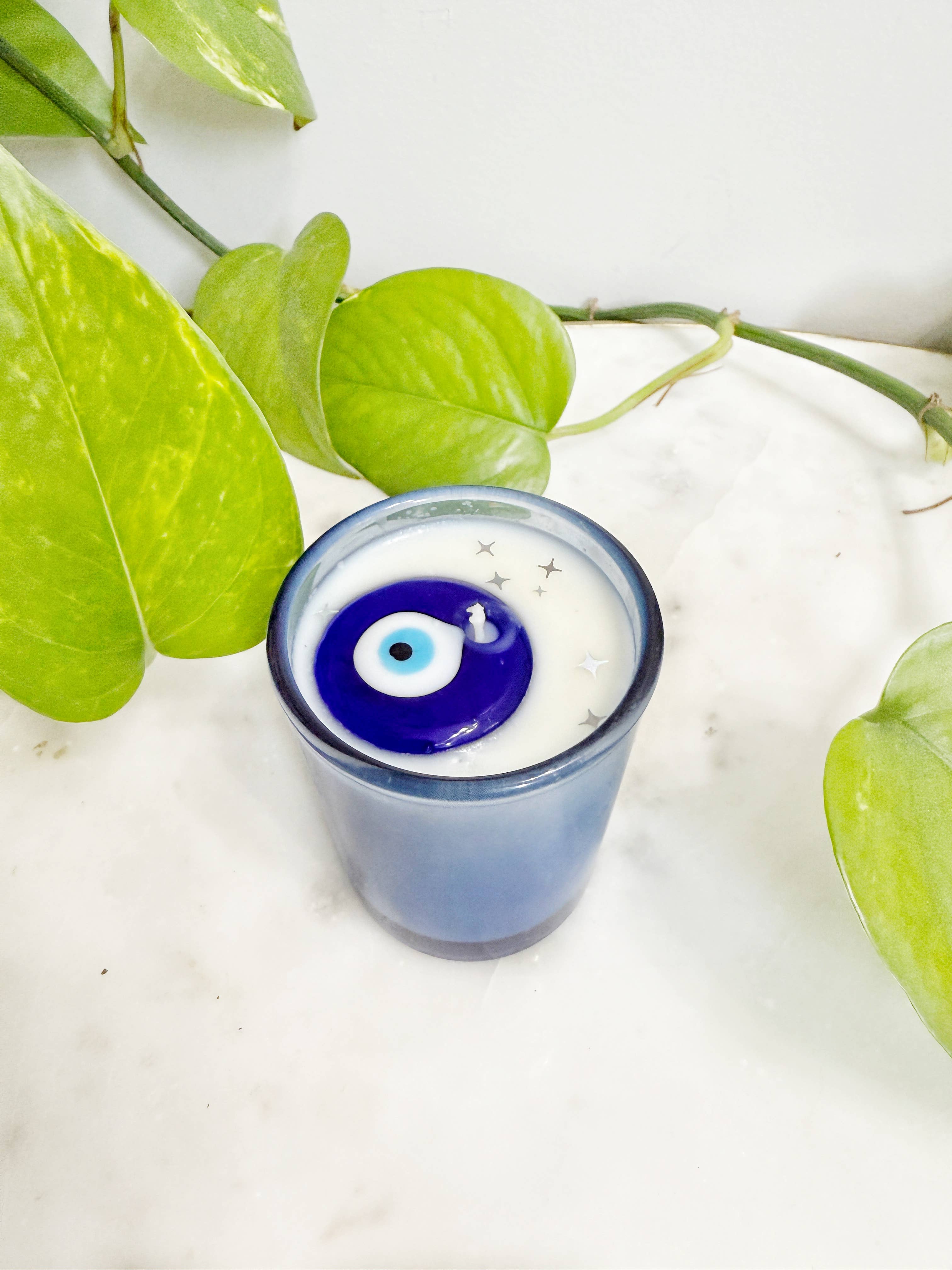 Lunastry – wholesale Jar/filled candle – Evil Eye Votive Soy Candle3