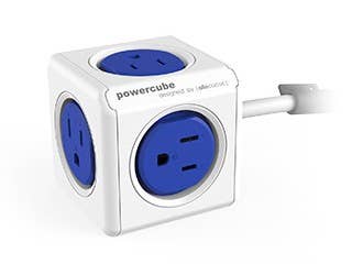 Allocacoc DesignNest - Venta al por mayor Adaptador de corriente - PowerCube Extended - Protector contra sobretensiones de 5 tomas con cable de 1,5 m3