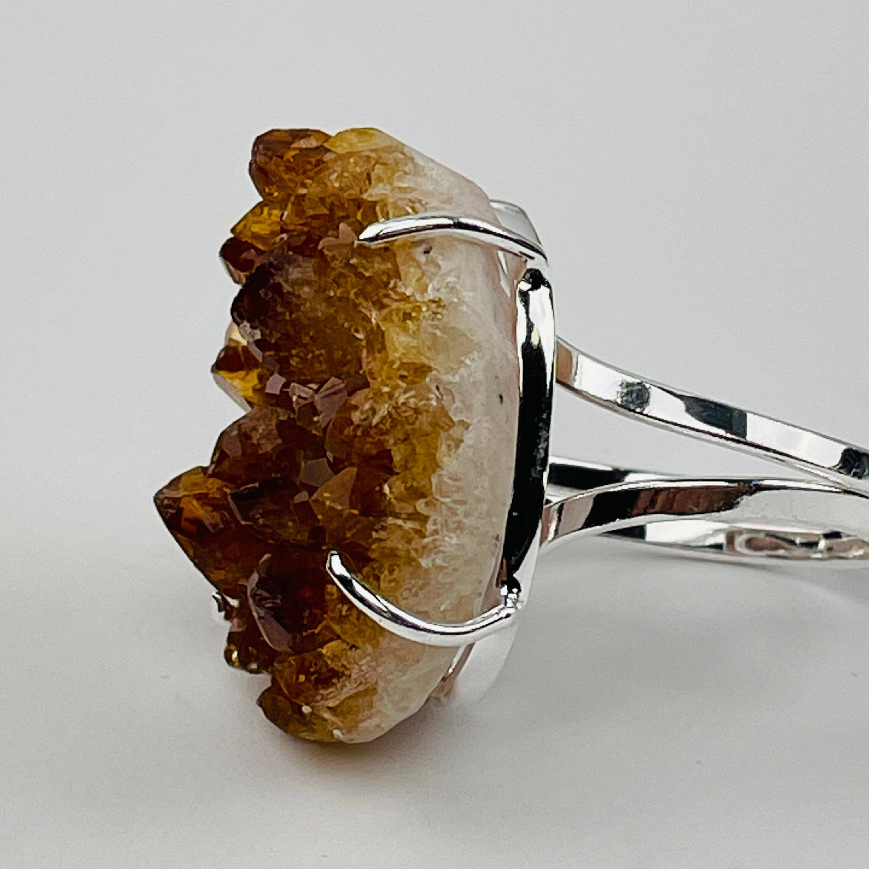 Rock Paradise - Wholesale Cocktail/Statement Ring - Crystal Cluster Ring Amethyst Citrine Crystal Quartz -10