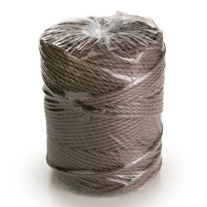 MB Cordas – wholesale Yarn – 4MM 3 Strand Twisted Macrame Cotton Rope 1kg BROWN 140-145m Macrame Rope 3 ply Craft String4