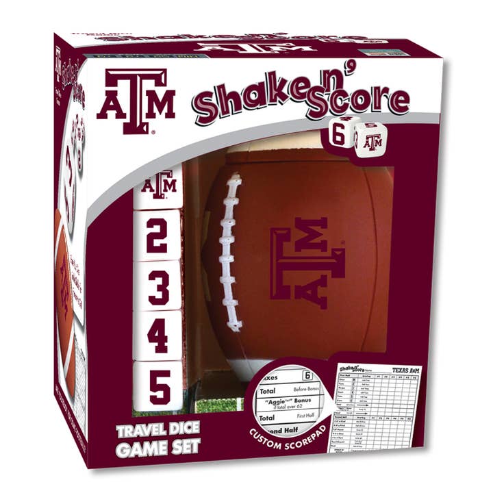 Masterpieces Puzzles - Wholesale Board Game - Texas A&M Aggies Shake n' Score