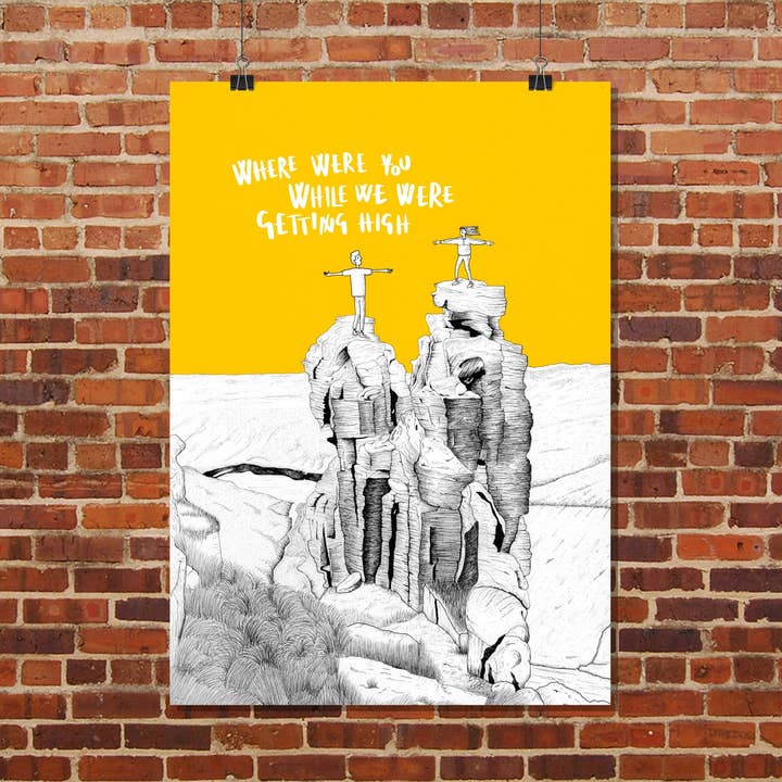 Getting High - Serigrafia per la vendita all'ingrosso da parte di Reyt Good Illustration