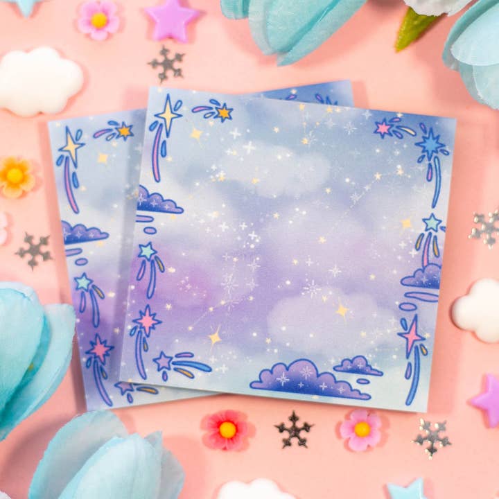 Celestial Galaxy Sticky Notes for wholesale by Unicorn Eclipse