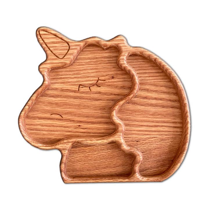 Unicorn Wooden Toddler Plate - Sensory Tray for wholesale by Troyohouse