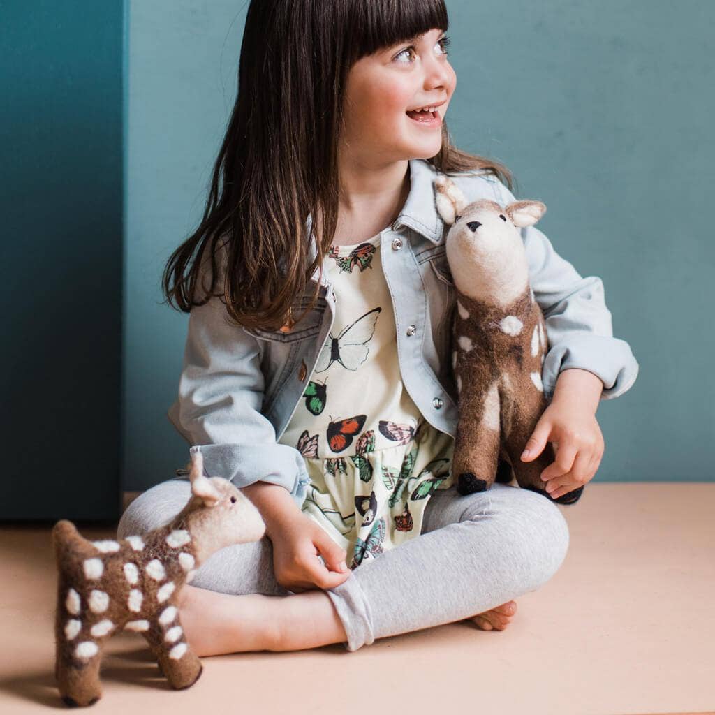 MULXIPLY - Venta al por mayor Peluche - Niños y bebés - Ciervo fieltro a mano | Pequeño3