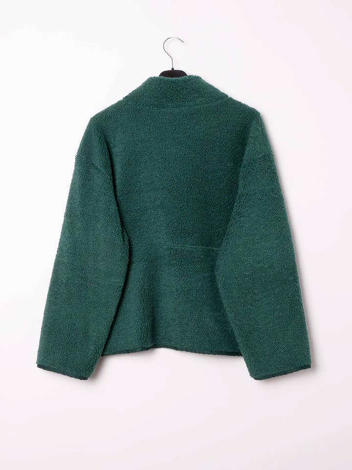 Pépouz' Paris - Wholesale Fleece - Women's - Fleece jacket with zipper closure and patch PV256018