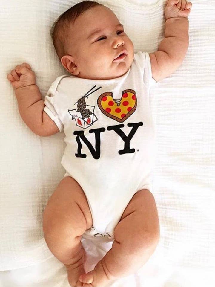 Lo Mein Pizza NY Onesie for wholesale by PiccoliNY