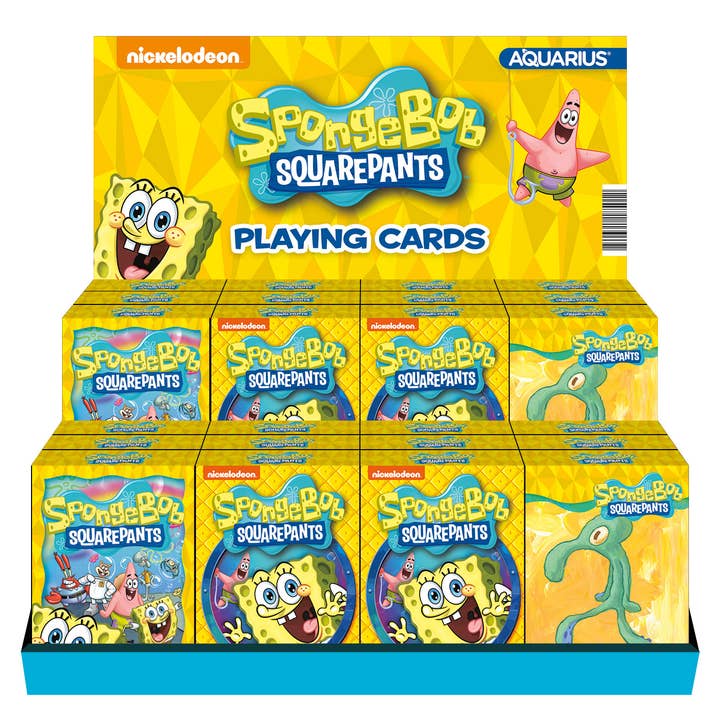 24 Playing Cards Pre-pack - SpongeBob SquarePants (Assorted) for wholesale by AQUARIUS, GAMAGO, ICUP, & ROCK SAWS by NMR Brands