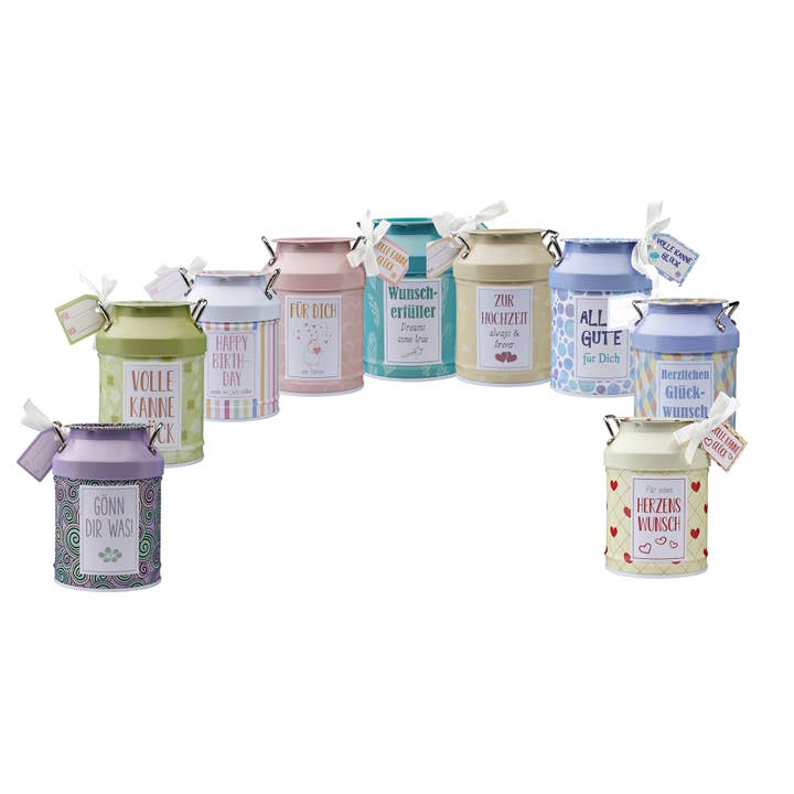 Glückskännchen Set, 9-fach sortiert, 27 Stk für den Großhandel von Hergo Creation GmbH