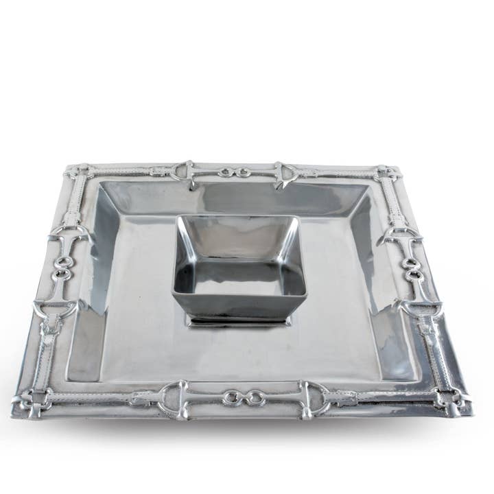 Arthur Court - Wholesale Condiment/Dip Bowl - Equestrian Chip and Dip
