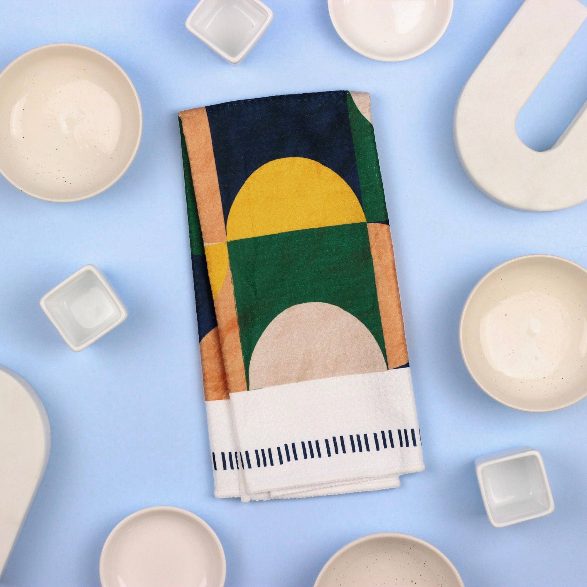 Render Goods - Wholesale Tea towel - Geo Boho Colorblock Dish Towel - 16''x24''2