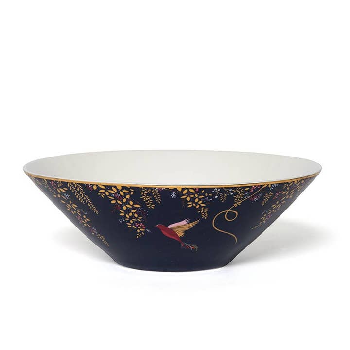 MEDIUM SALAD BOWL - NAVY for wholesale by Portmeirion, Spode, Pimpernel, Nacthmann, Wrendale Designs