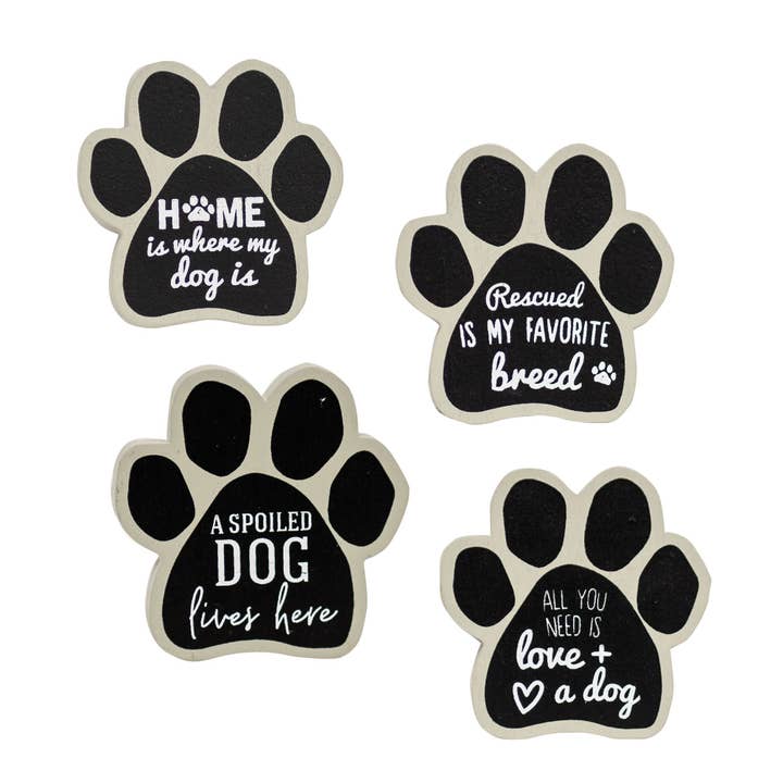 The Hearthside Collection - Vente Aimants - 4/Set, aimants pour pattes de chien
