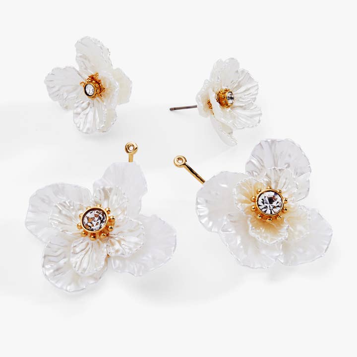 Alex and Ani - Wholesale Stud/Post Earrings - New York Botanical Garden® 2-in-1 Poppy Statement Earrings3