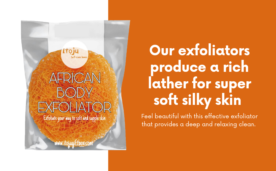 Itoju Gift Box – wholesale Bath pouf/sponge – African Body Exfoliator0