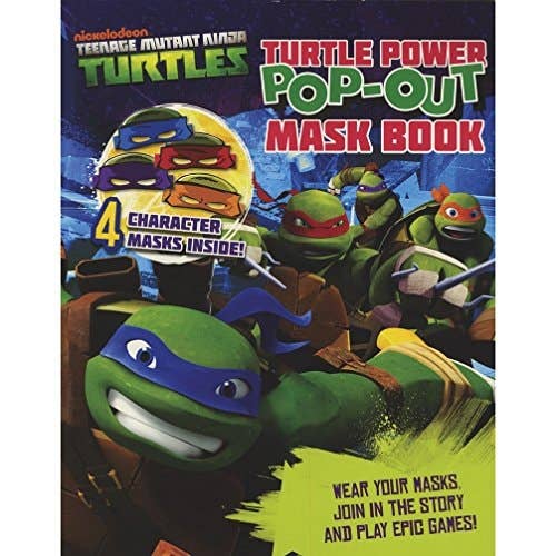 Boon Books - Wholesale Middle Grade Book (9-12) - Teenage Mutant Ninja Turtles Turtle Power Pop-Out Mask (shelf worn) by -