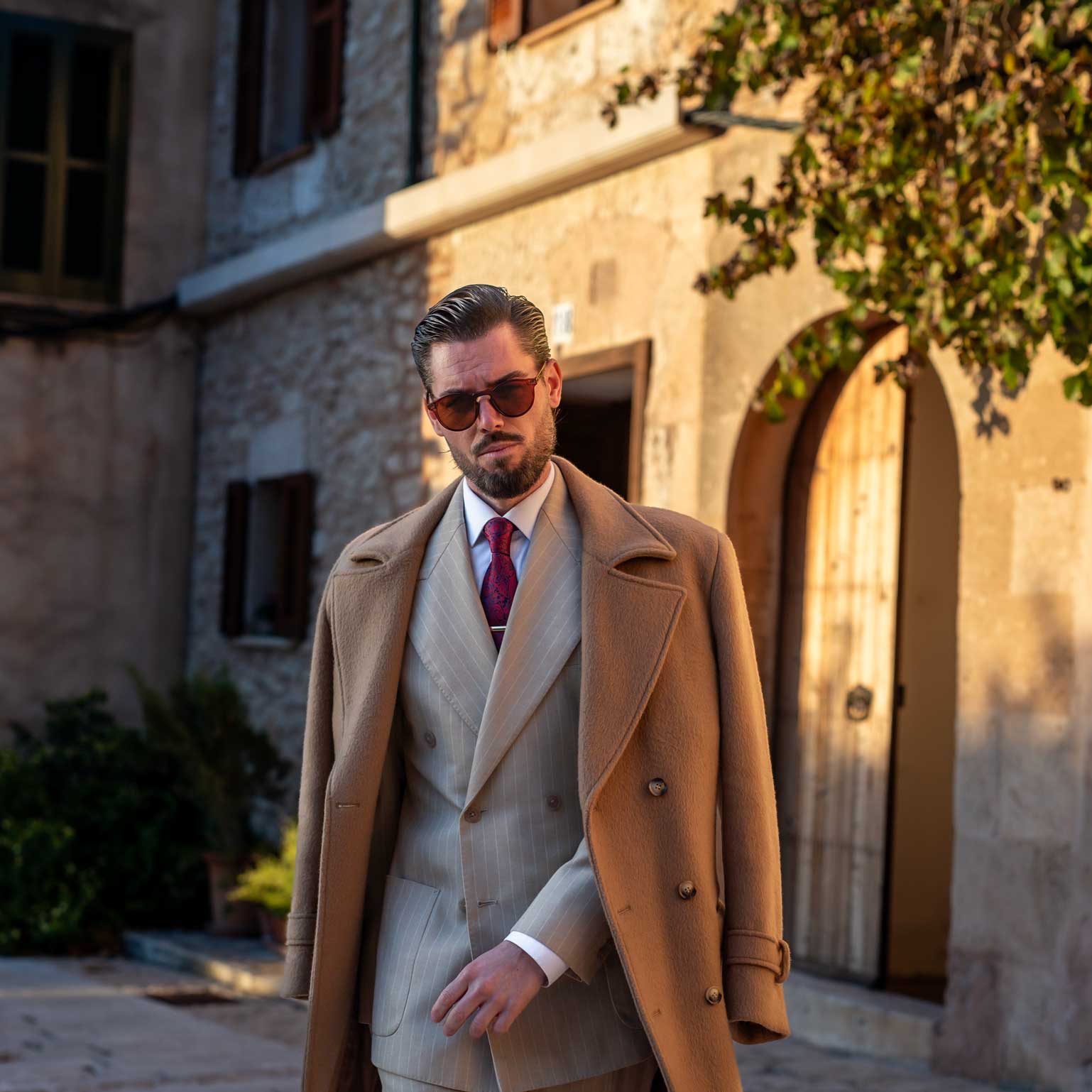 Elizabetta Made in Italy USA – wholesale Necktie – Men’s – Donatello - Silk Jacquard Tie - Ruby Red and Navy5