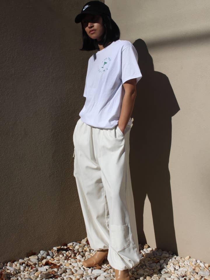 Na Nin – Calças - Mulher por atacado – Calças Cargo de Seda Cooper Canvas8