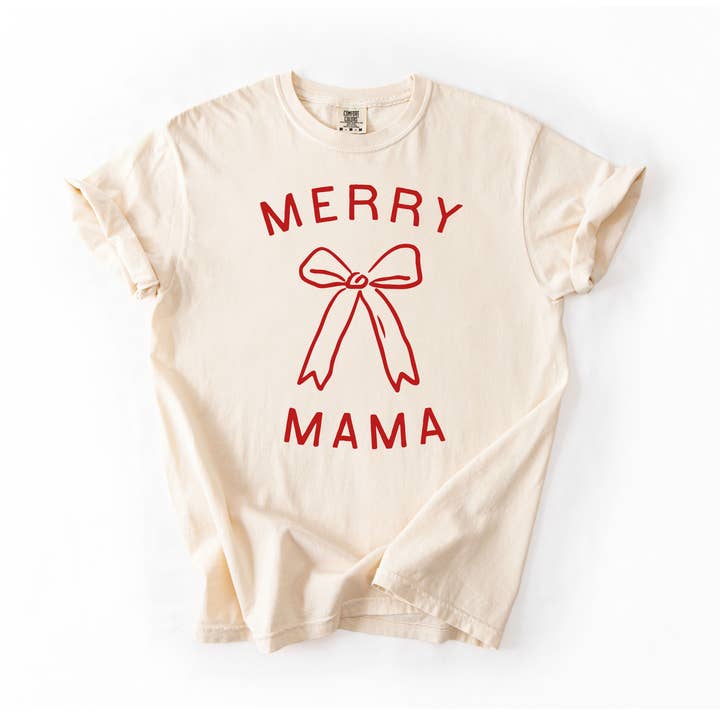 Fröhliche Mama Schleifen-T-Shirt für den Großhandel von SBG Co.