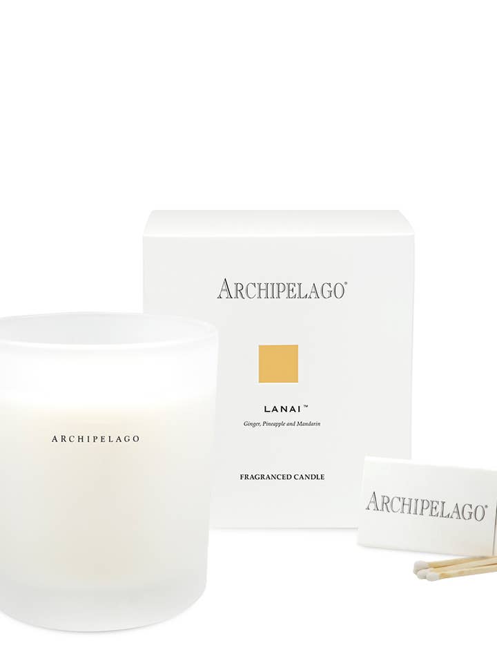 Lanai Boxed Candle 10 oz for wholesale by Archipelago Fragrances