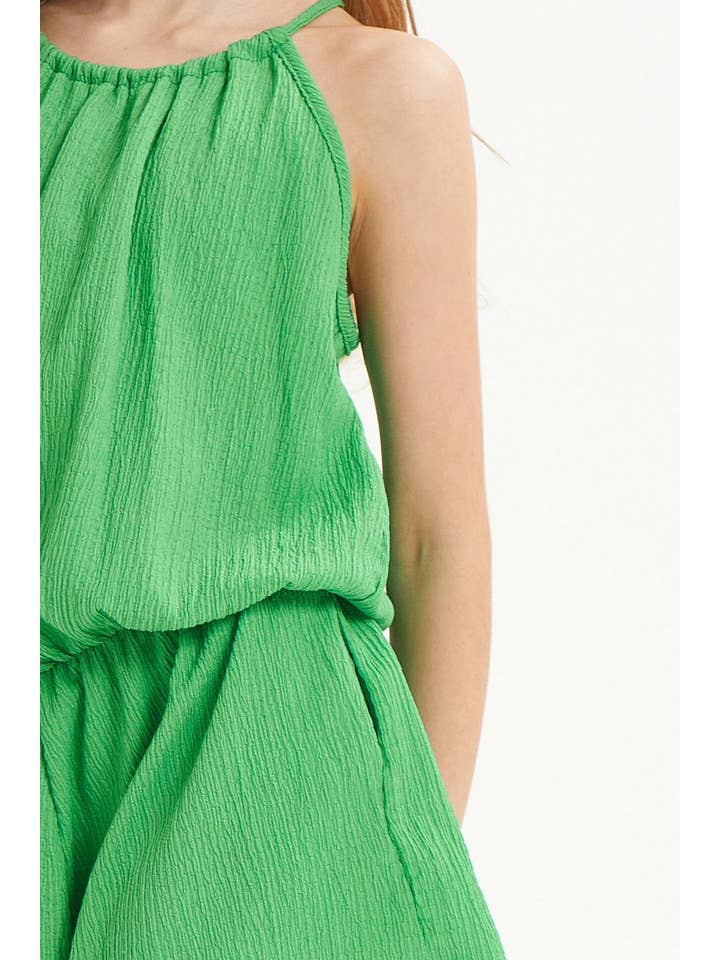 Good Girl – Engroshandel Romper - Børn – Selvbindende ærmeløs Skort Romper4