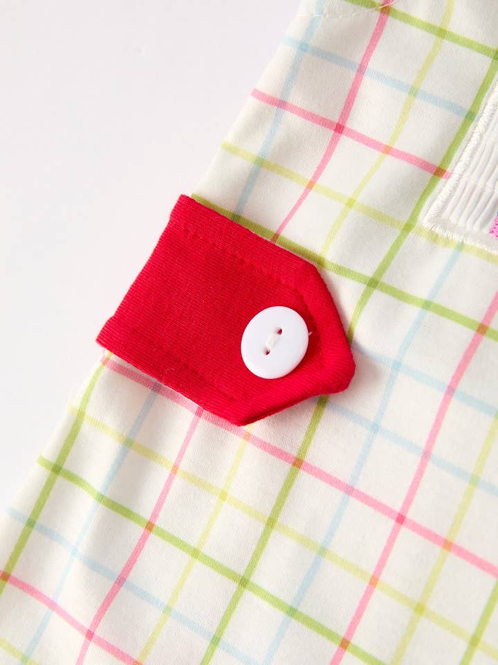 Rylee Faith Designs - Wholesale Jumpsuit - Baby - Back-To-School Smocking Embroidery Boys' Romper9