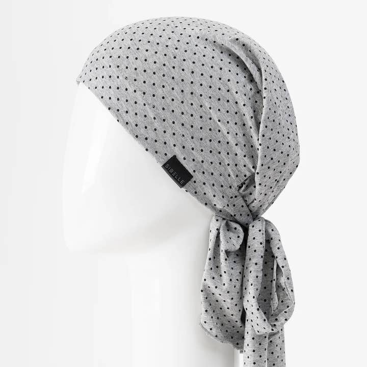 Sibelle - Wholesale Scarf - Women's - Women Chemo Scarf with Ties | Dots