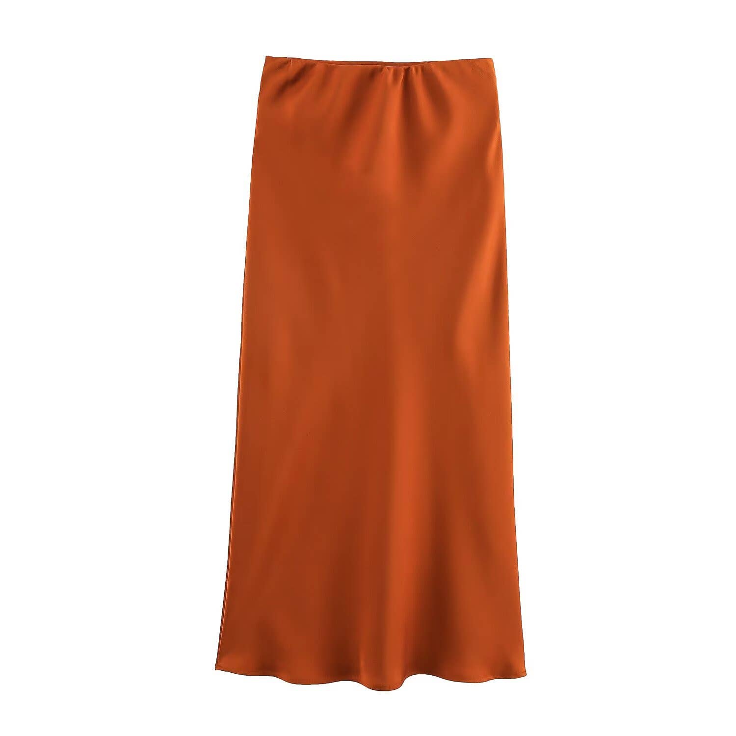 HIDDENBRAND - Wholesale Skirt - Women's - Office satin midi skirt 27 colors3