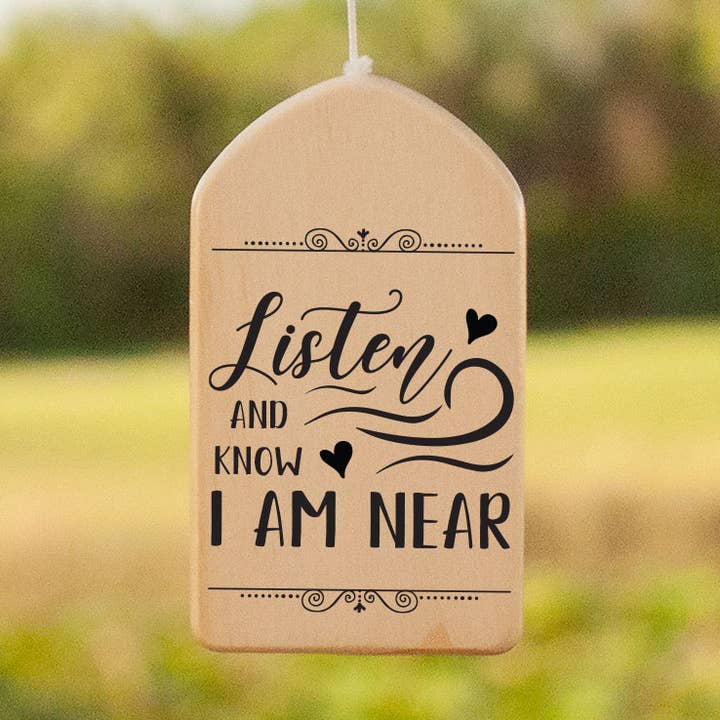 Escuche y sepa que estoy cerca de Wind Chime para venta al por mayor de Personalized By Kate