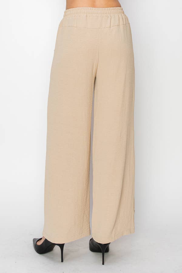 TAUPE Relaxed Lace Patchwork Pants With Elastic Drawstring - 4703TAUPE for wholesale on Faire3