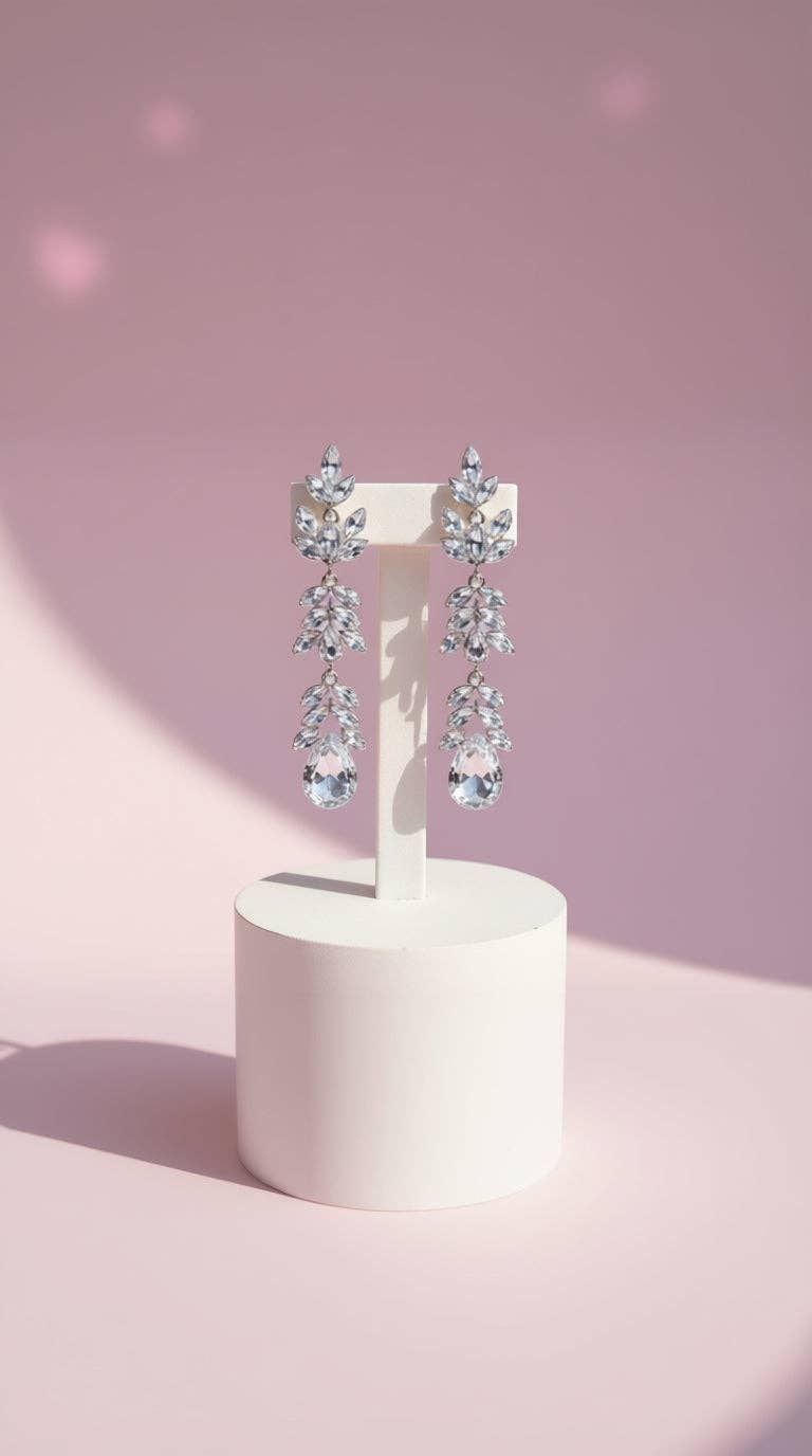 Arya Jewellery Wholesale – wholesale Dangle earrings – Layered Crystal Drop & Dangle Earrings2