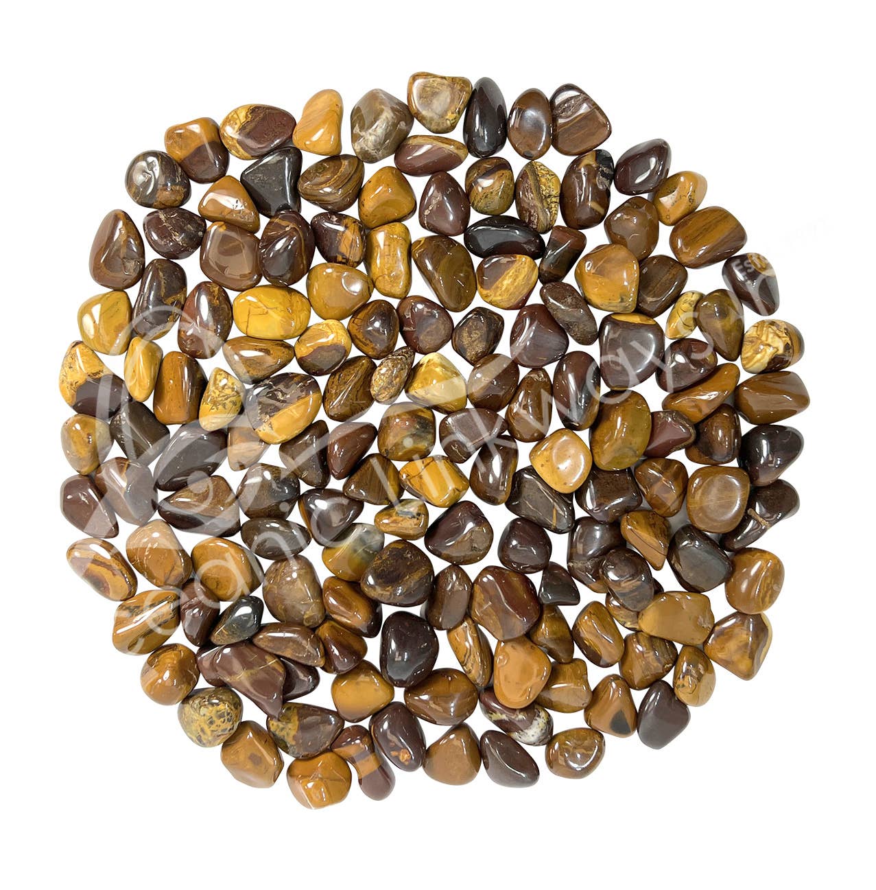 Oceanic Linkways Inc - Wholesale Spiritual Stone/Crystal - (KG)TUMBLED STONES - JASPER, DESERT SUNSET 20-30 MM0