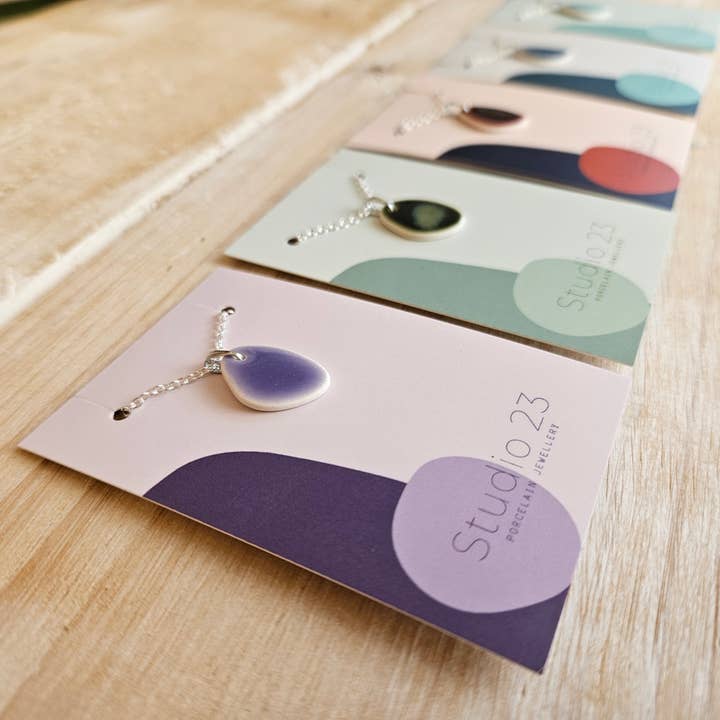 Studio 23 Ceramics – wholesale Pendant/charm necklace – NEW DESIGN Pendant Pebble7