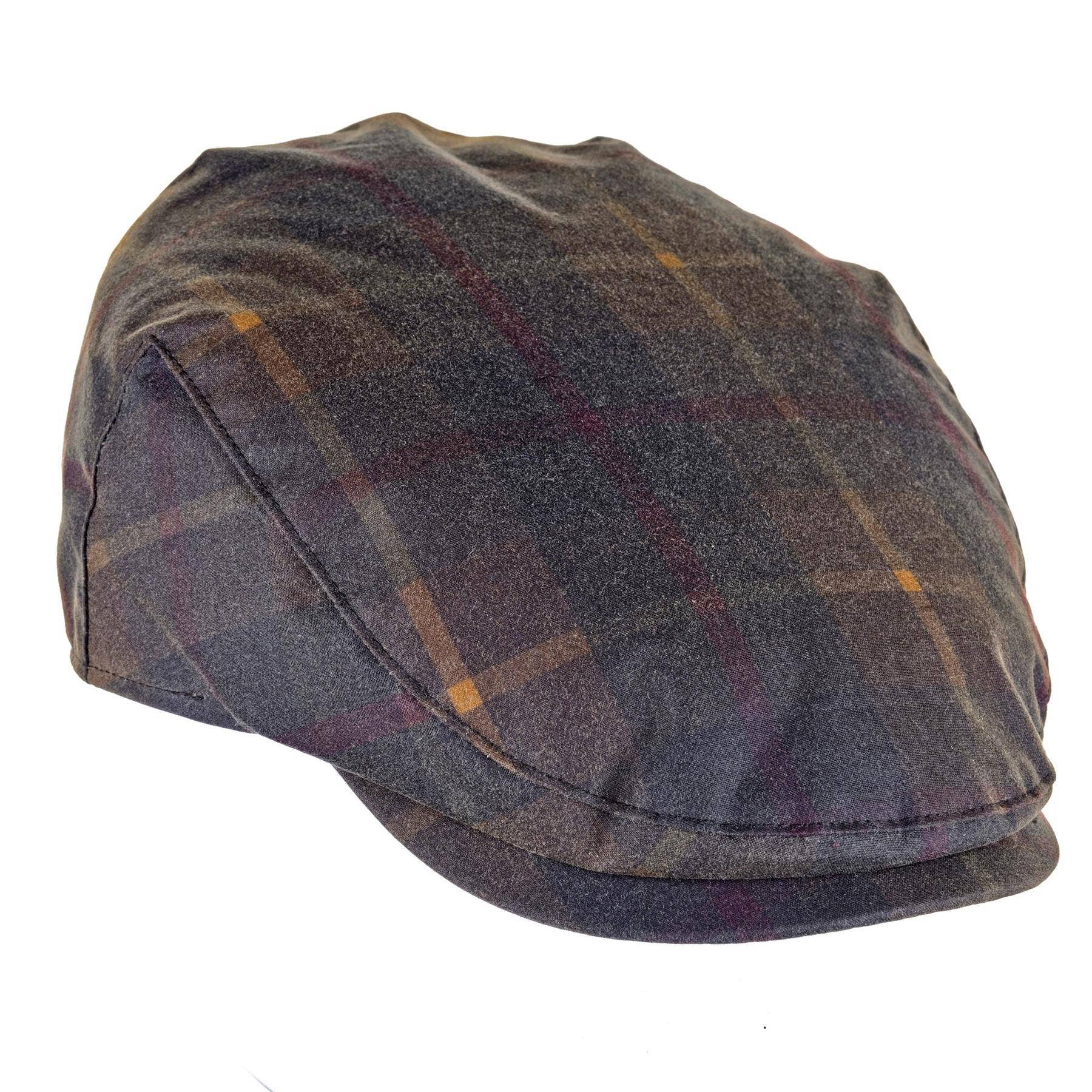 Heather Hats & Accessories – wholesale Flat cap – Men's – Charles Tartan Wax Flat Cap ZH1834