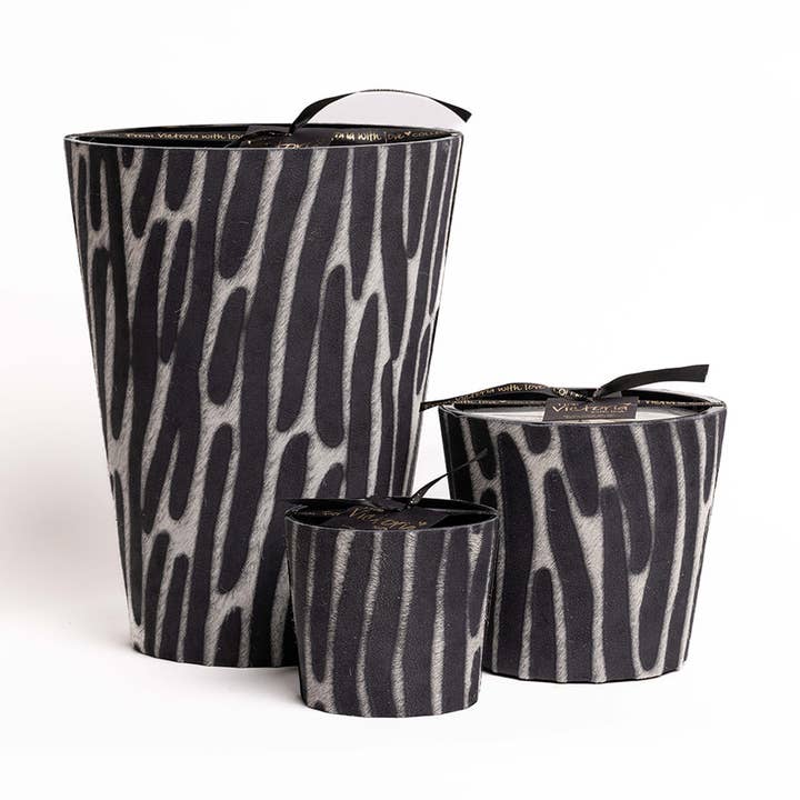 Napoli Black Scented Decorative Design Candle for wholesale by VictoriaWithLove