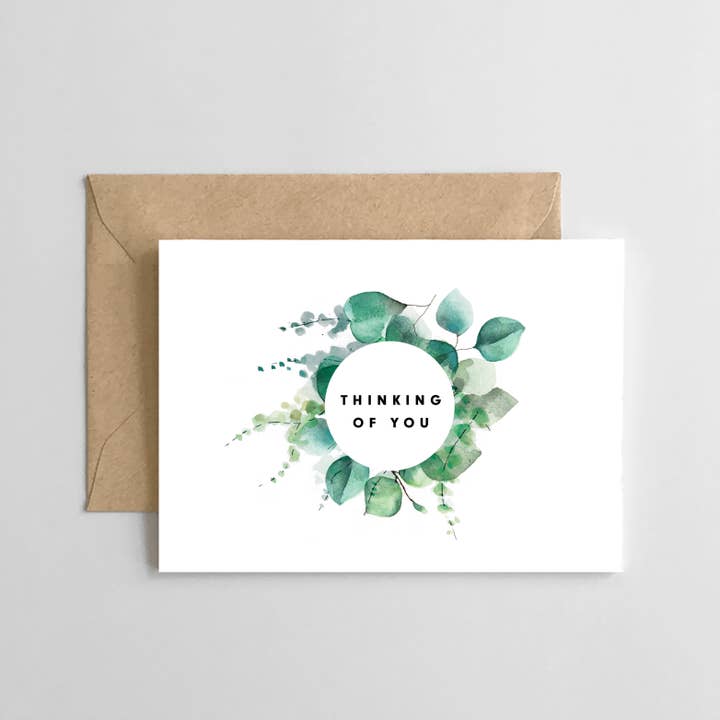 Spaghetti & Meatballs - Wholesale Thinking of You Card - Thinking of You - Watercolor Vines